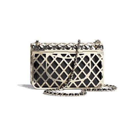 chanel metal cage bag|chanel lambskin bag.